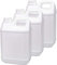 WUWEOT 3 Pack 2.5 L Plastic F-Style Jugs, Large Empty Jug Container Bottle with Child Resistant Airtight Lids, Reusable Food-Grade BPA Free HDPE Plastic, for Home and Industrial Use