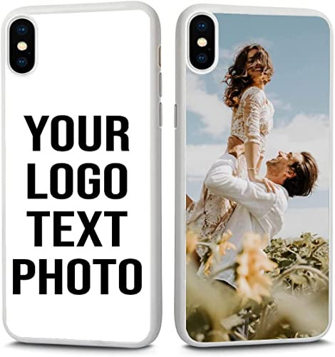 EKAM Custom Phone Case For Apple iPhone XS Max 6.5 Inch - White Sides, Personalised Image/Picture/Photo Custom Design Shockproof TPU Bumper Back Cover (iPhone XS Max)