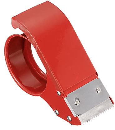 PATIKIL 2 Inch Packing Tape Dispenser, Industrial Heavy Tapes Cutter Holder Adjustable Box Sealer for Packaging Carton Sealing, Red