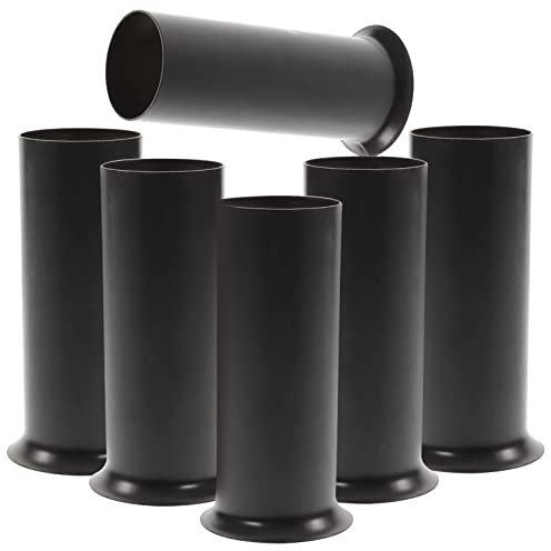 6pcs Ceiling Covers Parts Fixture Cover Metal Standard Holder Base Bulb Crystal Chandelier for Black Sleeves Light Candle Lamp Tall Candelabra Accessories