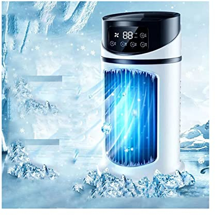 PROIDL 2024 Upgrade Air Cooler, 4 In 1 Air Cooler Cool Fan Humidifier Air Purifier, Room Cooler With 4 Ice Trays, Evaporative Cooler For Home Office, Cooler Fan With Wheel