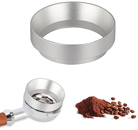 jenniehome Kaffee Dosierring 51mm Espresso Dosierring Aluminium Kaffee-Dosiertrichter Kaffeedosierring kompatibel mit Delonghi EC0680 and EC0685 51mm Siebträger