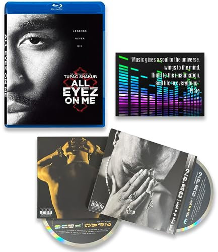 Tupac Shakur Bluray + CD Collection: All Eyez On Me Bluray / Thug + Life Albums / + Including Bonus Art Card
