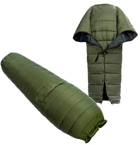 onewind Camping Schlafsack für Hängematte, 3 Jahreszeiten Schlafdecke Tragbar Winter Poncho Wärmeschutz Wärmeisolierung für Outdoor Camping Wandern, 2,2 * 1,4m
