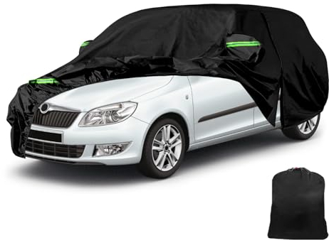 Auto Abdeckung für 1999-2021 Skoda Fabia hatchbac Oxford Baumwolle Wasserdicht für Regen Sonne Staub Schutz Auto Plane