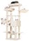 Heybly Rascador para Gatos, Árbol para Gatos, Altura 173 cm, Torre de Gatos, con 17 Postes Rascadores, 2 Plataformas, 2 Cesta, 1 Cueva, 1 Hamaca, 2 Pompones, Tela de Felpa, Beige HCT025M