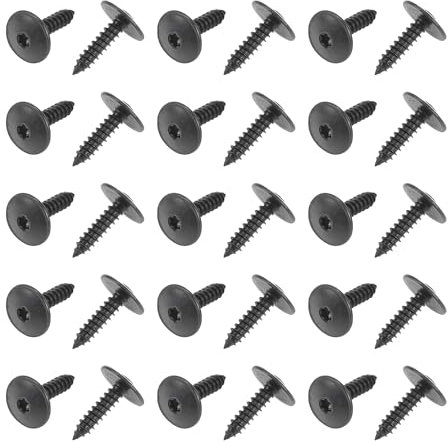 VekAuto 30 Stk. Auto-Kotflügel-Innenverkleidung Spritzschutz Stoßstangenabdeckung Schraube kompatibel für Audi A4 1996-2016, Lizenzhalterung Tapping-Schraube