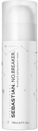 Sebastian Professional No.Breaker Bonding and Styling Leave-in Cream | Intense Conditioning Cream with Heat Protection | 72 HR Frizz-Free, Flexible Hold | 145ml