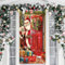 VEYLIN Weihnachten Tür Abdeckung Dekoration, 90×180cm Tür Hängen Banner, Türverkleidung für Haustür Veranda, Dekoration Banner für Häuser