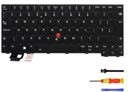 Tastiera di ricambio retroilluminata per Lenovo Thinkpad L14 Gen3 Gen4 T14 Gen3 Gen4 Gen4 P14s Gen3 Gen4 UK Layout inglese (inglese, retroilluminato)
