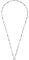JEWELS BY LEONARDO Halskette Clip & Mix Natalina, lange Kette aus silberfarbenem Edelstahl, Glasperlen in blau- und türkistönen, 80-81,4 cm Länge, Schmuck Geschenk, 024368