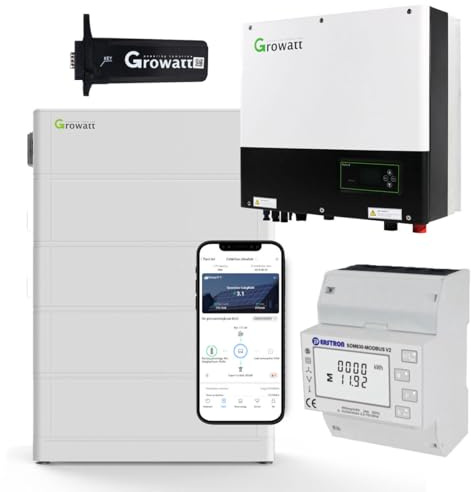 GROWATT SPH6000TL3-BH-UP 0% MwSt §12 III UstG 6kW Hybrid Wechselrichter mit 10.2kWh Solarspeicher-Set