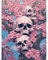 SHEGZHUC 40x50cm Eckige Steine Diamond Painting Totenkopf Skull Schädel Skelett Gothic Diamond Painting Kirschblüten Mosaik Diamant Malerei Kunst Stickerei Kreuzstich Bilder Geschenk Wanddekoration