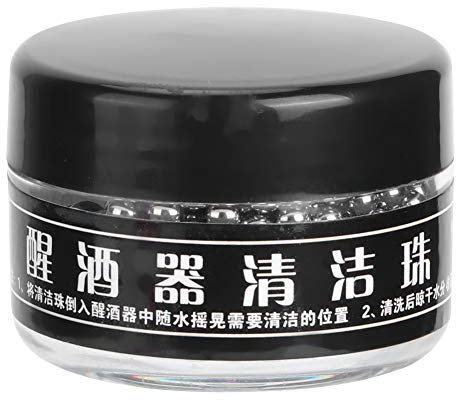 500 Stück Dekanter-Reinigungsperlen, 3 mm Flaschenreinigungsbohnen, Wein-Dekanter-Reiniger, Edelstahl-Dekanter-Reinigungskugeln für Dekanter, Vasen, Karaffen