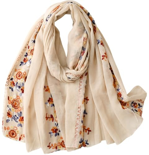 FAIRYGATE Ladies Scarves Lightweight Clearance Scarf Ladies Scarves Lightweight Fashion Floral Print Scarf for Women UK Scarfs 84050