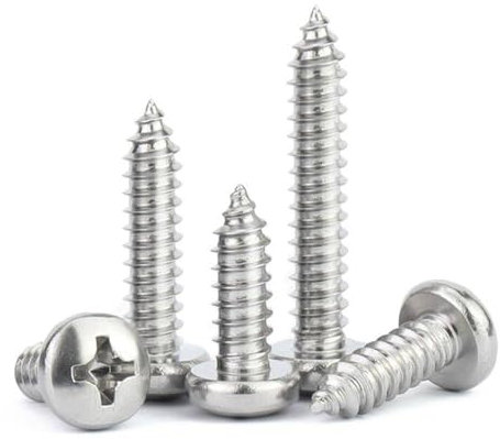 LanMaiXun 100piezas M3×7mm 304 tornillo autopropulsado de cabeza de disco cruzado de acero inoxidable, tornillo de madera