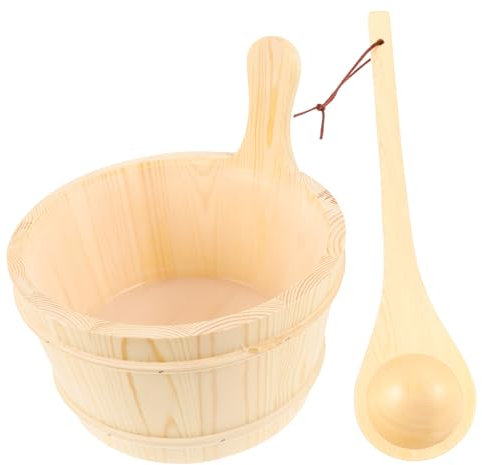 TOYANDONA Holzeimer Satz für Sauna und Heimsauna, 1 Satz