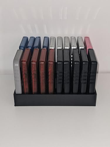 PS1 PS2 MEMORY CARD 20 Sony Play Station One Two 1 2 Flash Storage Holder Rack Display Stand Grid