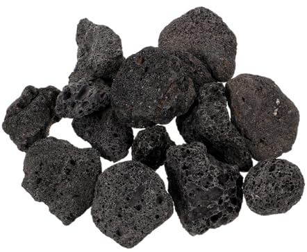 GLEAVI Pierres Volcaniques Poreuses 2-4 Cm 150 g Naturelle Filtration Aquarium Plantes Succulentes Décor Intérieur Jardin Brûleur
