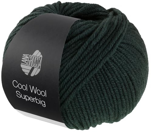 LANA GROSSA Meilenweit Superbig | Pure extrafeine Merinowolle, waschmaschinenfest und filzfrei | Handstrickgarn aus 100% Schurwolle (extrafine) | 50g Wolle zum Stricken% Häkeln | 80m Garn FB 29