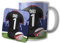AK Giftshop Rugby Dad Mug and Coaster Gift Set, 320ml Ceramic Cup, Sports Jersey Design (SARACENS)