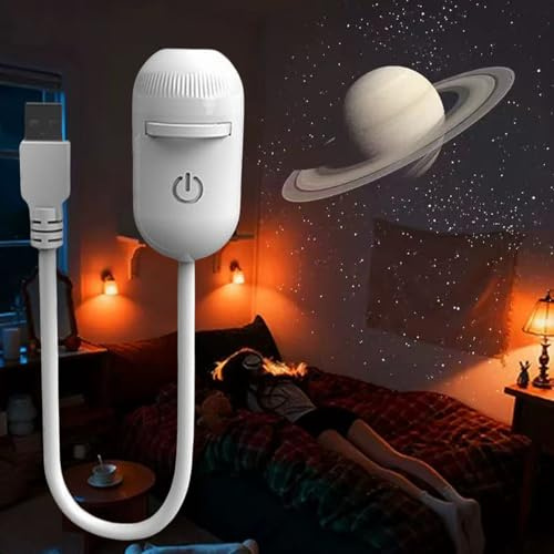 HYPYXUS Galaxy Projector, 2-in-1 Starry Sky Projector & Night Light, 360° Adjustable LED Space Galaxy Lamp, Milky Way Mood Lighting, HD Image Star Projectors for Bedroom Hallway Ceiling Decor (6Pcs)