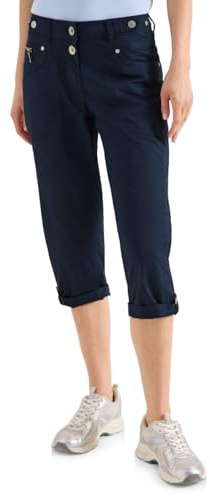 Cecil Damen Mid Waist Slim Leg Hose mit Turn-Up 3817730
