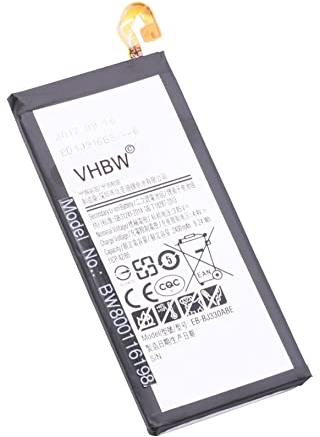 vhbw Batterie Compatible avec Samsung Galaxy J3 2017, J3 2017 TD-LTE, SM-J3300 Smartphone (2400mAh, 3,85V, Li-polymère)