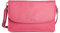 SADDLER Olivia Sac à Main ou Pochette à 3 Sections en Cuir Nappa Souple - Fuchsia