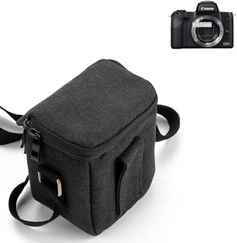 K-S-Trade Qualitativ & Innovativ Umhängetasche Für Canon EOS M50 Schulter Tasche Tragetasche Kameratasche Fototasche Schwarz Schutzhülle