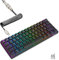 RK ROYAL KLUDGE RK61 60% Mechanical Keyboard with Coiled Cable, 2.4Ghz/Bluetooth/Wired, Wireless Bluetooth Mini Keyboard 61 Keys, RGB Hot Swappable Blue Switch Gaming Keyboard with Software - Black