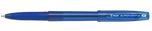 Kugelschreiber Supergrip G mit Kappe - blau - Spitze 0,7mm - Pilot