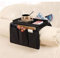 Sofa Armrest Organizer Couch Caddy Armchair Hanging Storage Bag Sofa Space Saver Arm Rest Chair Organiser with Cup Holder Tray for Phone,Books,Magazine,Snacks,Glasses,6 Pockets (Black)
