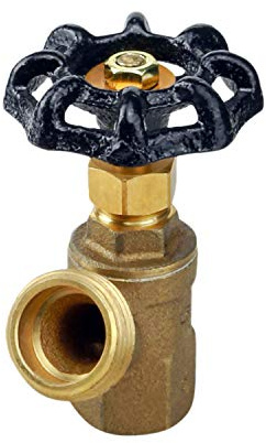 Midline Valve 6834G Boiler Drain Valve with Stuffing Box 1/2 in. FIP Inlet x 3/4 in. MHT Outlet, Brass, Lead-Free