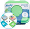 Cheeky Wipes Reusable Baby Wipe Kit - 25 Washable Rainbow Cotton Terry Wipes, 15x15cm with Soaking Box, Mucky Soaking Box & Fresh and Mucky Essential Oil for Soaking (10ml)