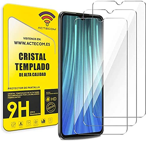 actecom Pack de 3 Protector de Pantalla Compatible con Xiaomi Redmi 9T Cristal Templado CASE FRIENDLY 9H 2.5D (3 uds.)