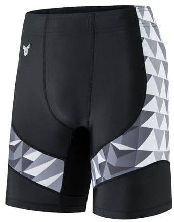 HUGE SPORTS Maillots de Bain Compétition Jammers Homme Boxer de Bain Long | Shorts de Bain Tissu Élastique Ajusté Respirant Séchage Rapide Lumière pour Piscine Natation Surf Plongée Cyclisme Randonnée