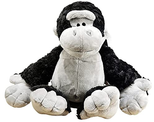 Gorilla Plüsch Plüschtier, Gorilla Baby Plüsch, Gorilla Tier Stoffpuppen Bett Dekorationen Kissen, Schwarz
