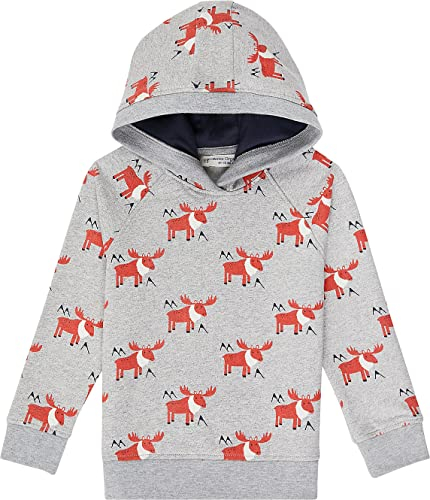 Sense Organics Jonas Hooded Sweater - Sweatpulli mit Kapuze und Rentieren Kapuzenpulli Unisex (116)