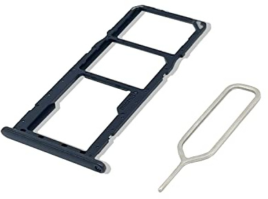 Eonpam SIM Kartenrahmen für (Samsung Galaxy A11) Originale Qualität Ersatz Karten rahmen Inkl SIM Kartenschlitz Pin(Schwarz)