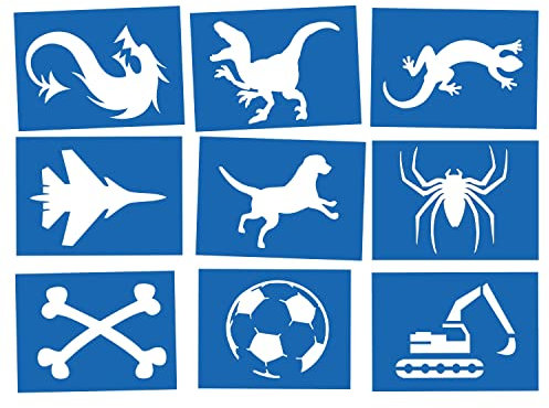 Tattoo Sticker selbstklebende Klebetattoos Schablone Set Kinder Meerjungfrau Mädchen Jungen Kids Kindertattoos temporäre Tattoos Einhorn Anker Geschenke Farbe Jungen