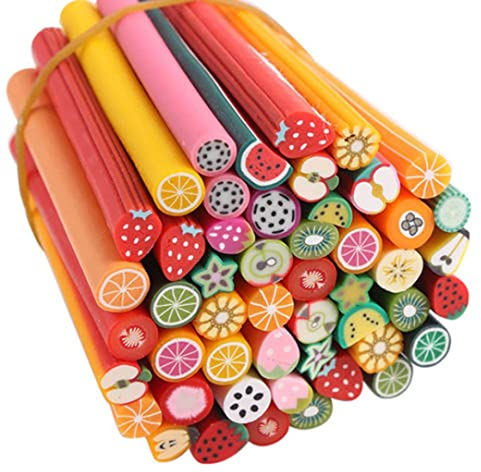 Obstscheiben 3D Fruchtmuster Scheiben niedliche Nägelkunststöcke Maniküre Stöcke Fruchtbringer perfekt für DIY -Handwerksnägelkunstdekoration (Obst)