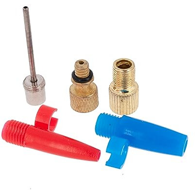 esKapad Kit 5 Embouts de gonflage : Aiguille, Presta, Schrader, Bouée