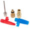 esKapad Kit 5 Embouts de gonflage : Aiguille, Presta, Schrader, Bouée