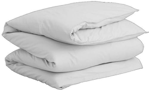 Sateen Stitch Single Duvet Light Grey 135X200