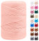 LEREATI Polyester Garn 3mm x 170m, Makramee Garn 3mm Geflochten Makramee Schnur Bunt, Macrame Cord 3mm Farbig für Geschenk, Häkeltasche, Umhängetasche, Platzteller, Wohndekorationen(Chrysantheme Rosa)