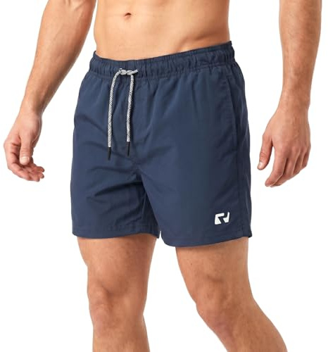 RIPT Men’s Quick Dry Swim Shorts Mesh Lining Drawstring UV 50 Beach Trunks | Lightweight fabric, Breathable material, Elastic Waistband, Board Shorts, Swimming Trunks, beach activities, casual wear