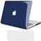 TECOOL Coque Compatible avec Ancien MacBook Pro 13 Pouces Retina 2015 2014 2013 Fin 2012 (A1502 A1425), Coque Rigide en Plastique Fine et Protection Clavier (UE AZERTY), Cristal Bleu Marine