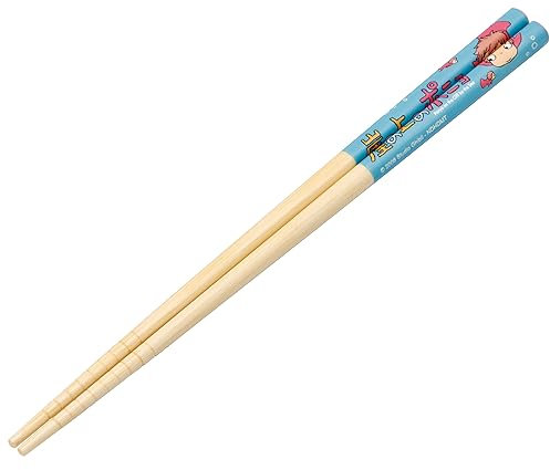 Skater Ponyo Bamboo Chopsticks -Ponyo and Ponyo's sisters -Authentic Japanese Design -Lightweight, Durable and Convenient