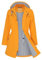 ATLASLAVA Regenjacke Damen Lang Wasserdicht Kapuze Regenmantel übergangsjacke Trenchcoat Outdoor Mantel Gelb M
